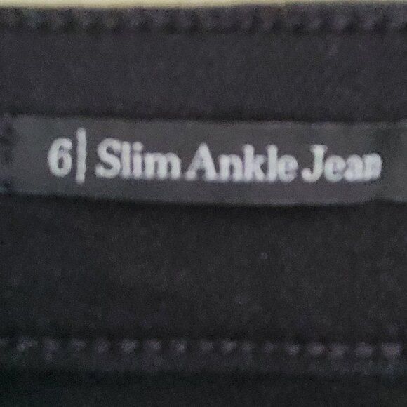 Talbots Slim Ankle Black Jeans 5 Pocket Women's Size 6 - Picture 10 of 12